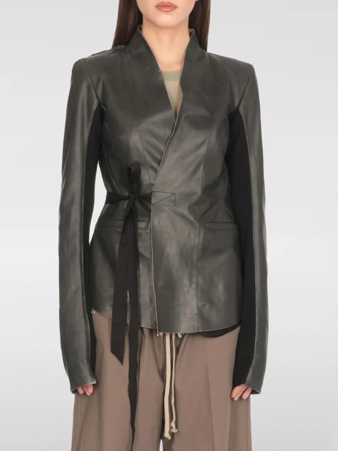 Blazer Rick Owens in pelle