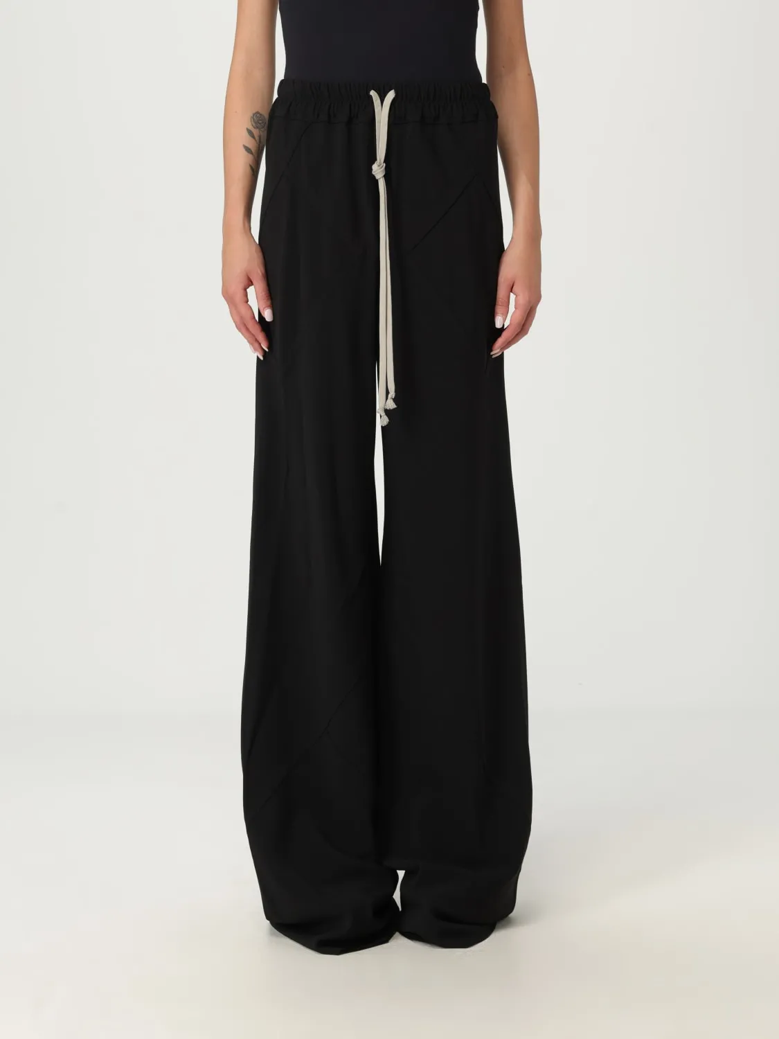 Pantalone a zampa Rick Owens in misto viscosa
