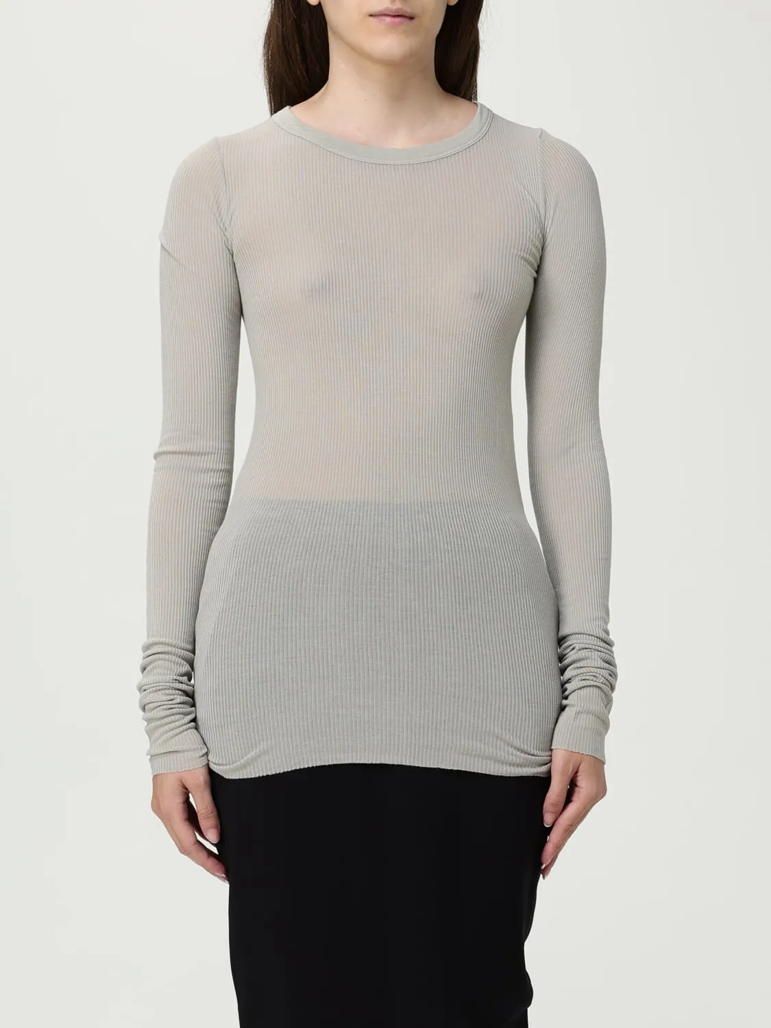 T-shirt in cotone trasparente Rick Owens