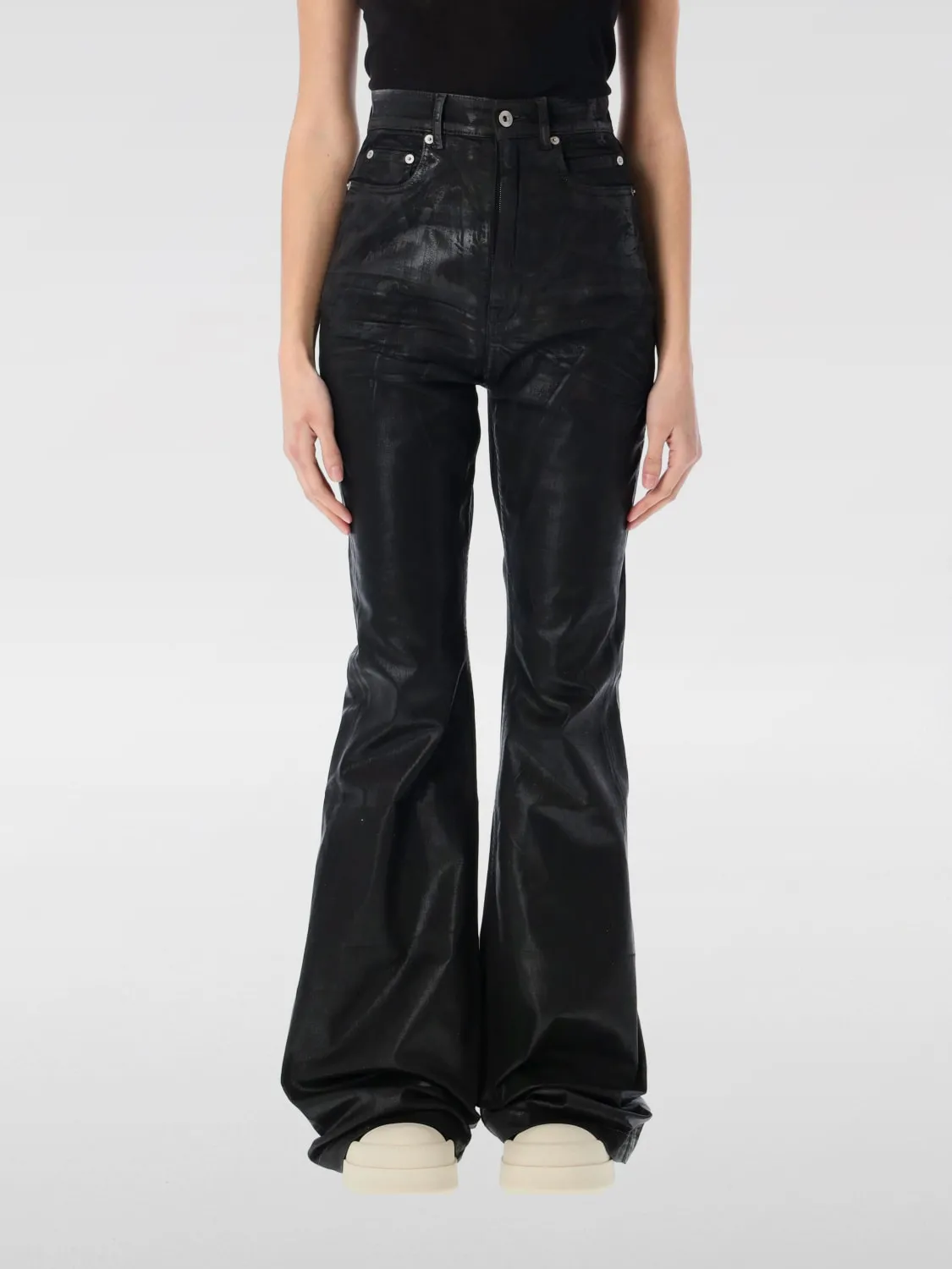 Jeans a zampa Drkshdw in denim laminato