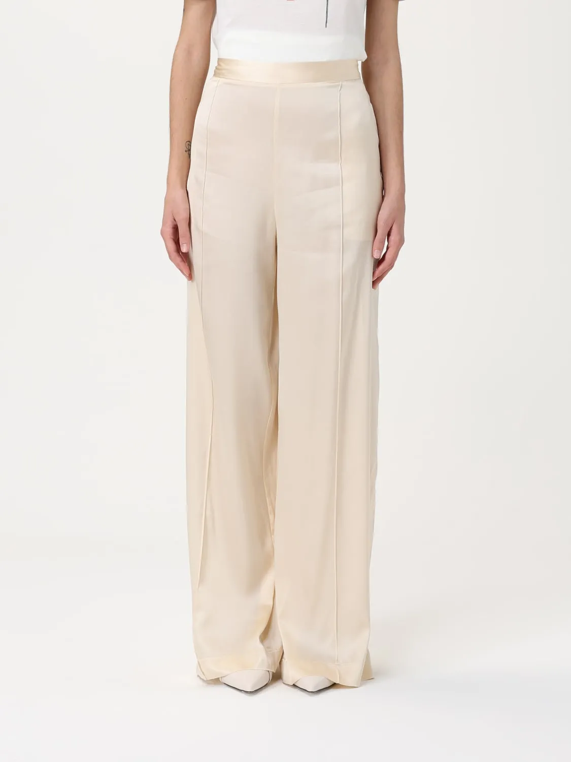 Pantalone classico Roberto Collina in misto seta