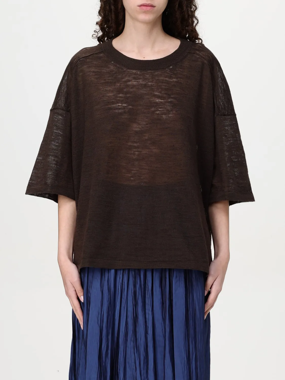 T-shirt in misto lino Roberto Collina