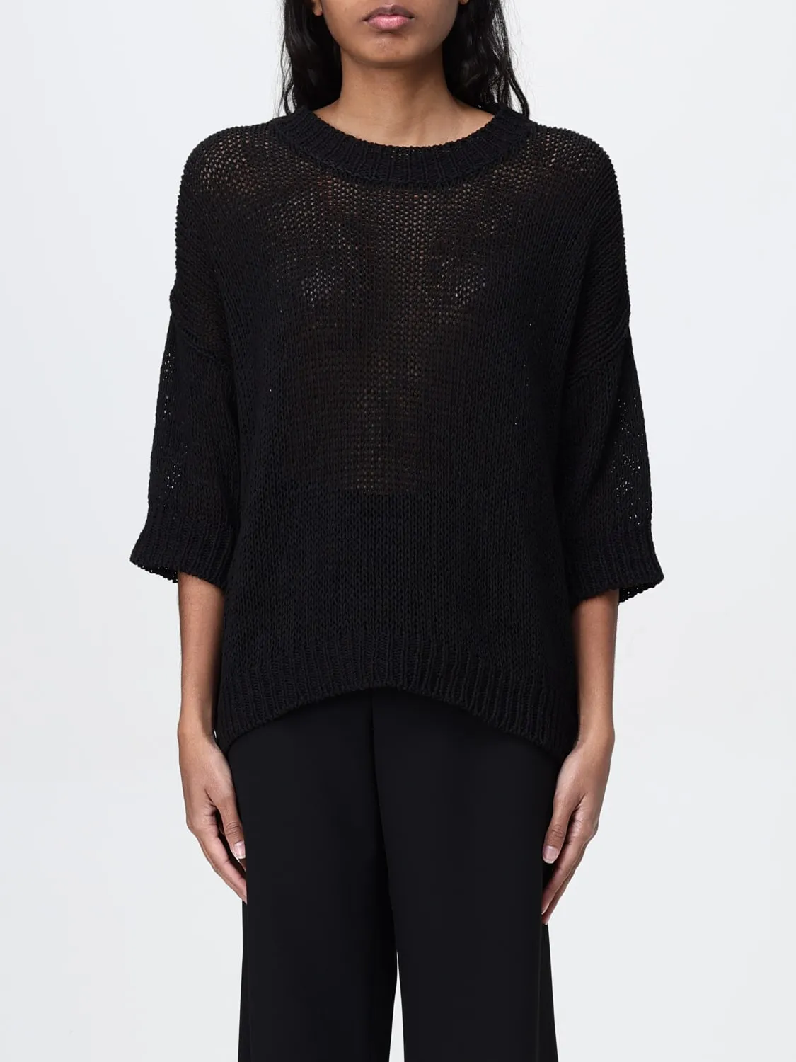 Maglia a girocollo in misto cotone Roberto Collina