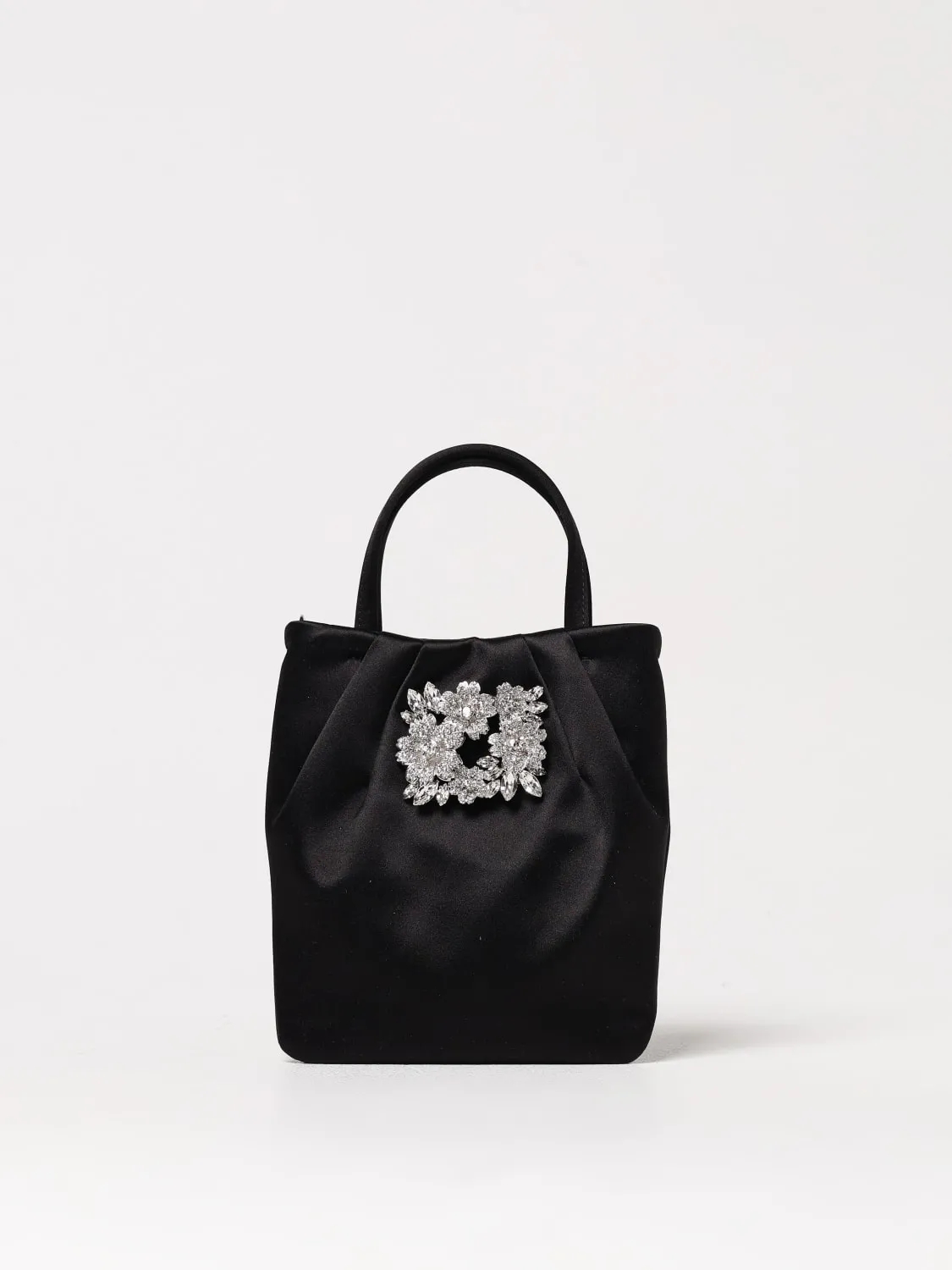 Borsa Micro Efflorescence in raso Roger Vivier