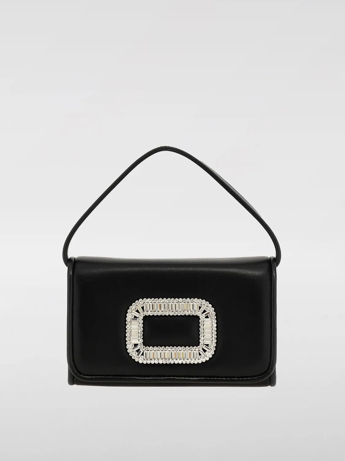 Borsa Micro Pilgrim Roger Vivier in nappa con fibbia gioiello