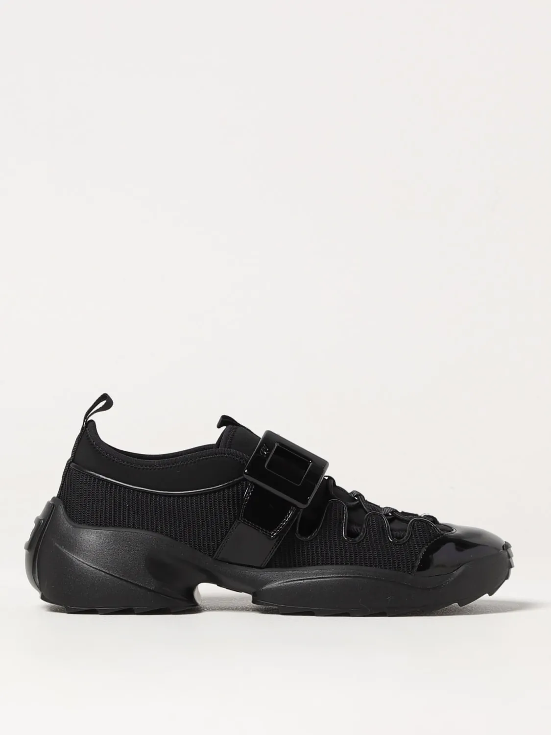 Sneakers Viv' On The Run Trekky Roger Vivier in mesh e pelle spazzolata