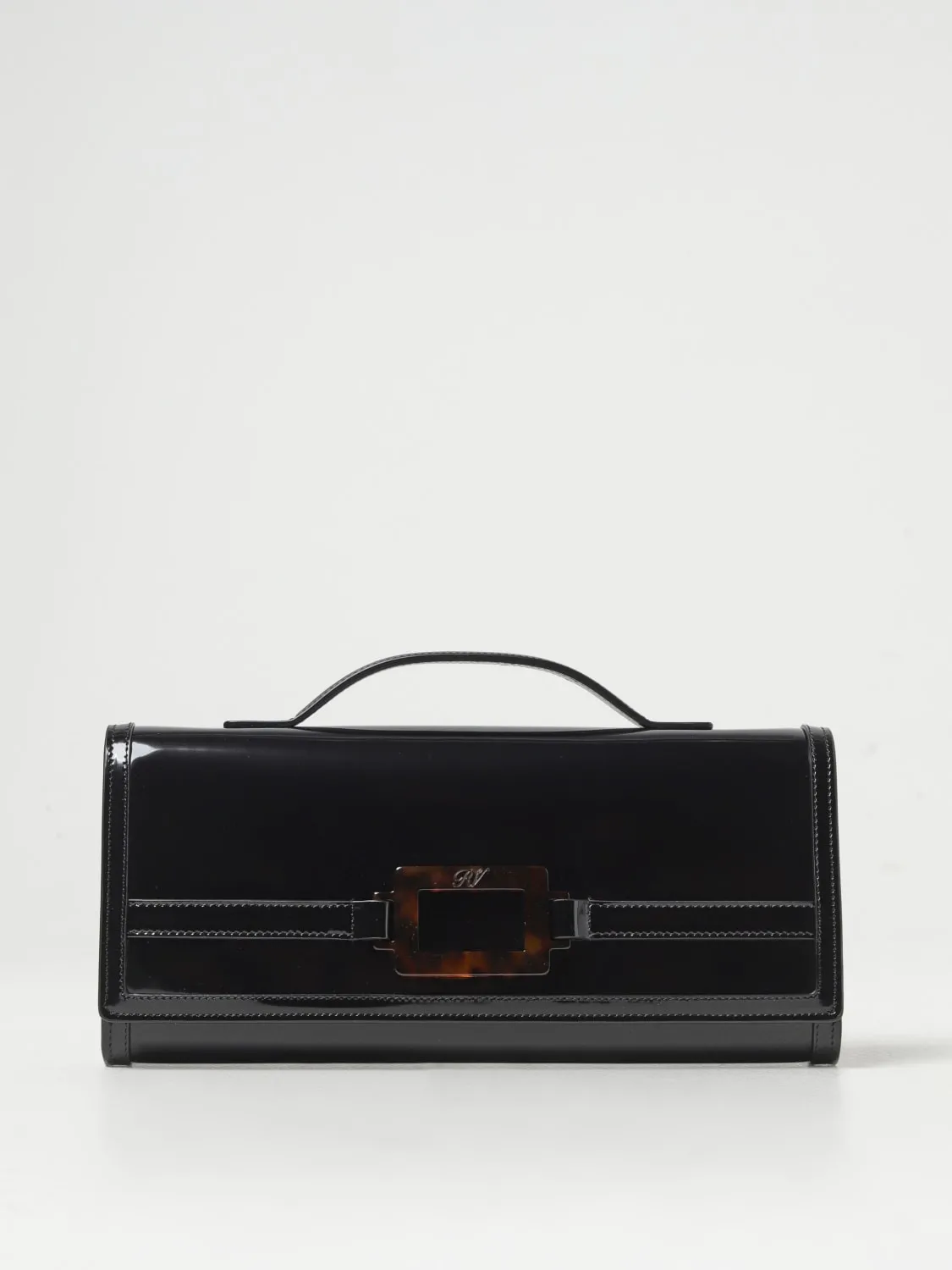 Pochette Belle Vivier Roger Vivier in pelle spazzolata