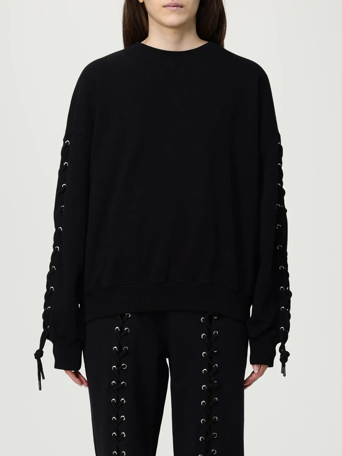 Felpa a girocollo con criss cross Rotate