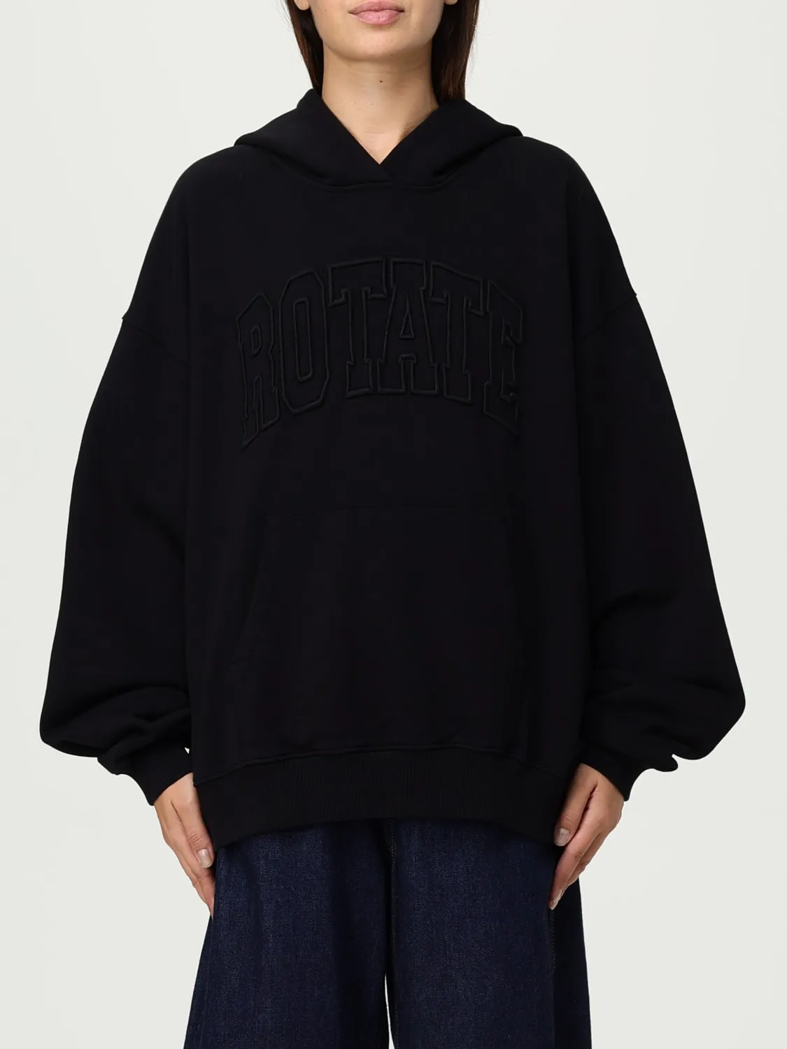 Felpa con cappuccio Rotate in cotone