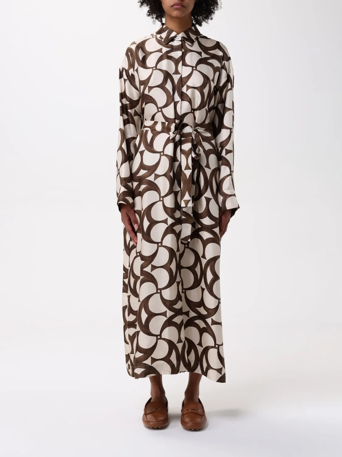 Abito 'S Max Mara in seta stampata