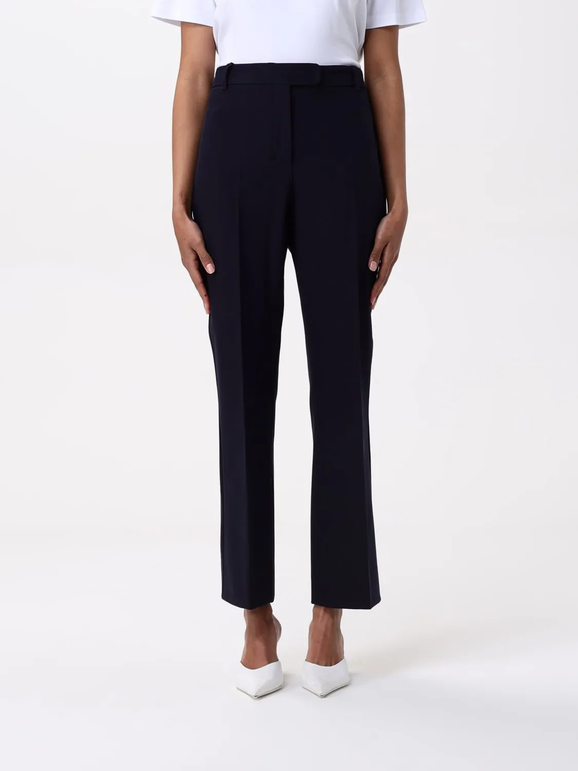 Pantalone basic 'S Max Mara in misto cotone stretch