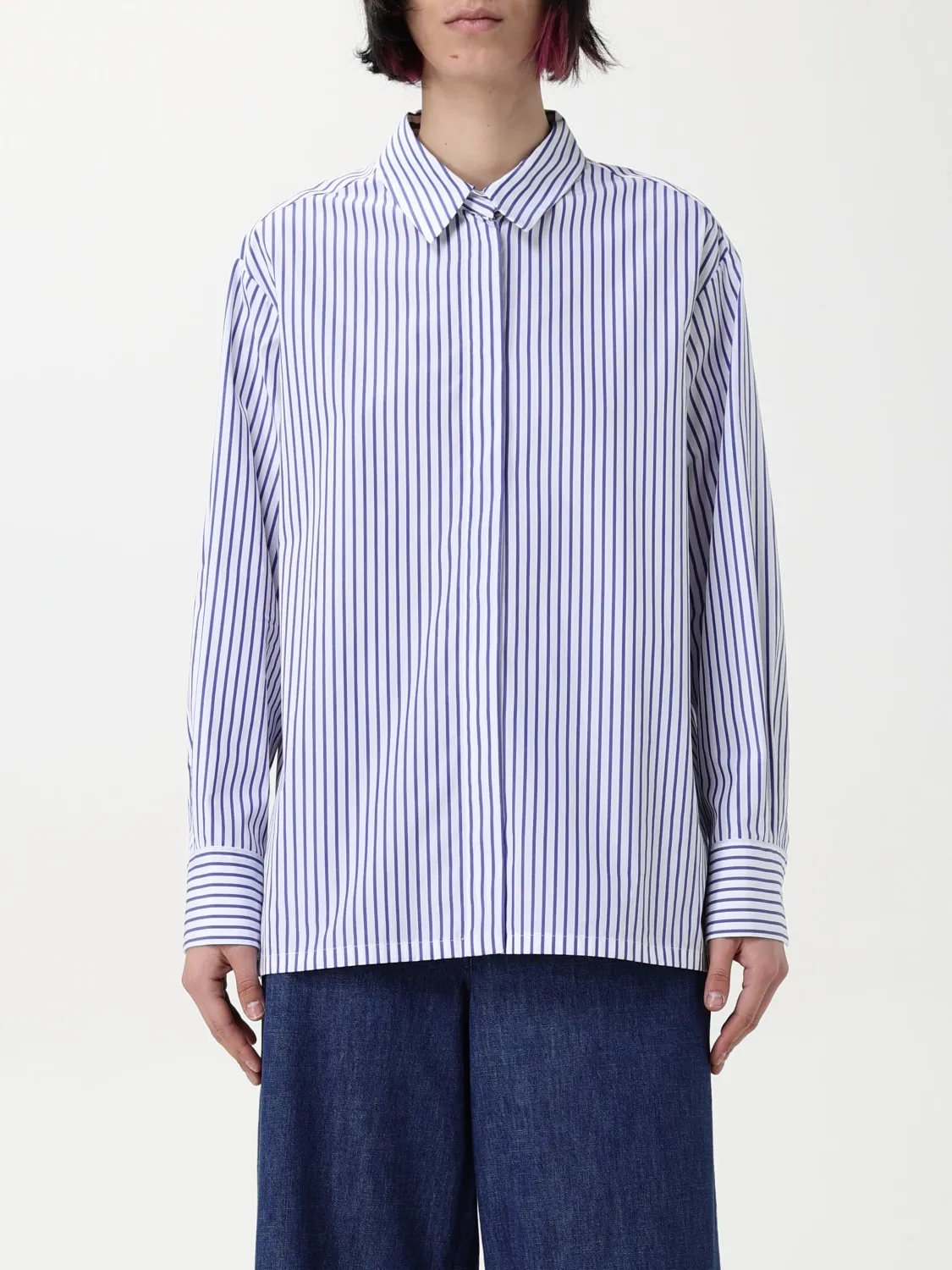 Camicia classica 'S Max Mara in cotone a righe
