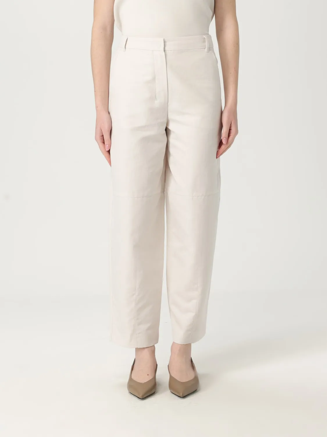 Pantalone classico 'S Max Mara in misto cotone