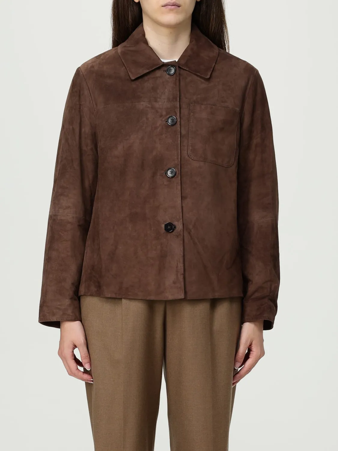 Giacca 'S Max Mara in pelle scamosciata