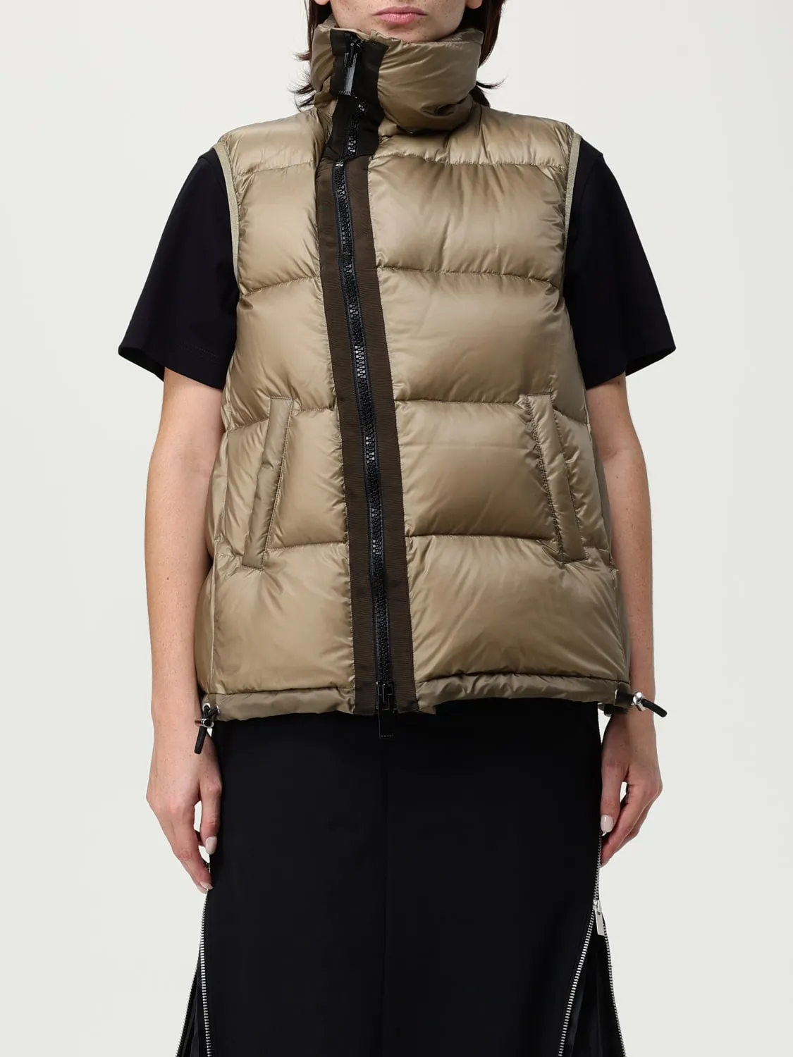 Gilet Sacai in nylon trapuntato
