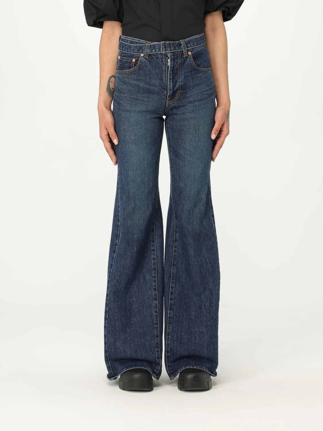 Jeans Sacai in denim
