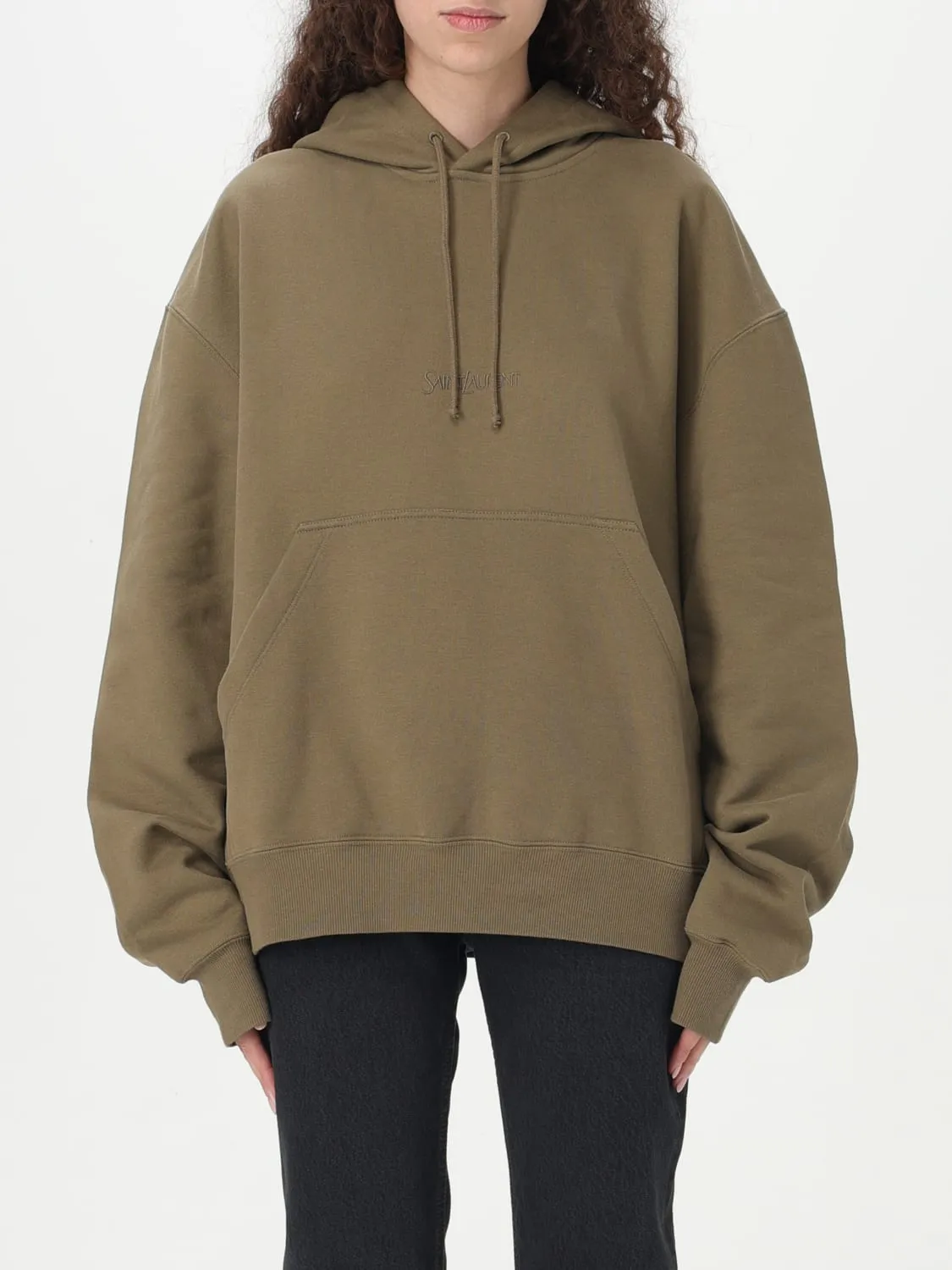 Felpa oversize Saint Laurent in cotone