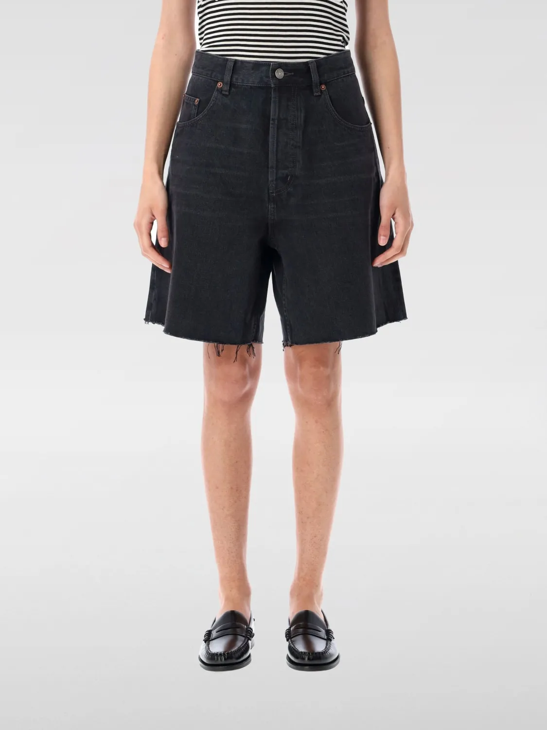 Pantaloncino Saint Laurent in denim di cotone