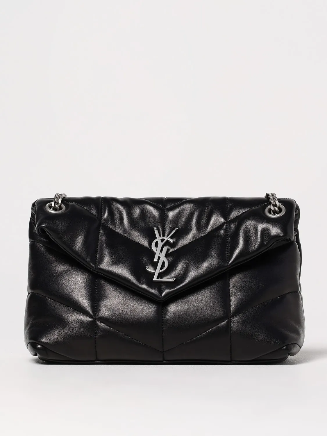 Borsa Puffer Small Saint Laurent in nappa trapuntata