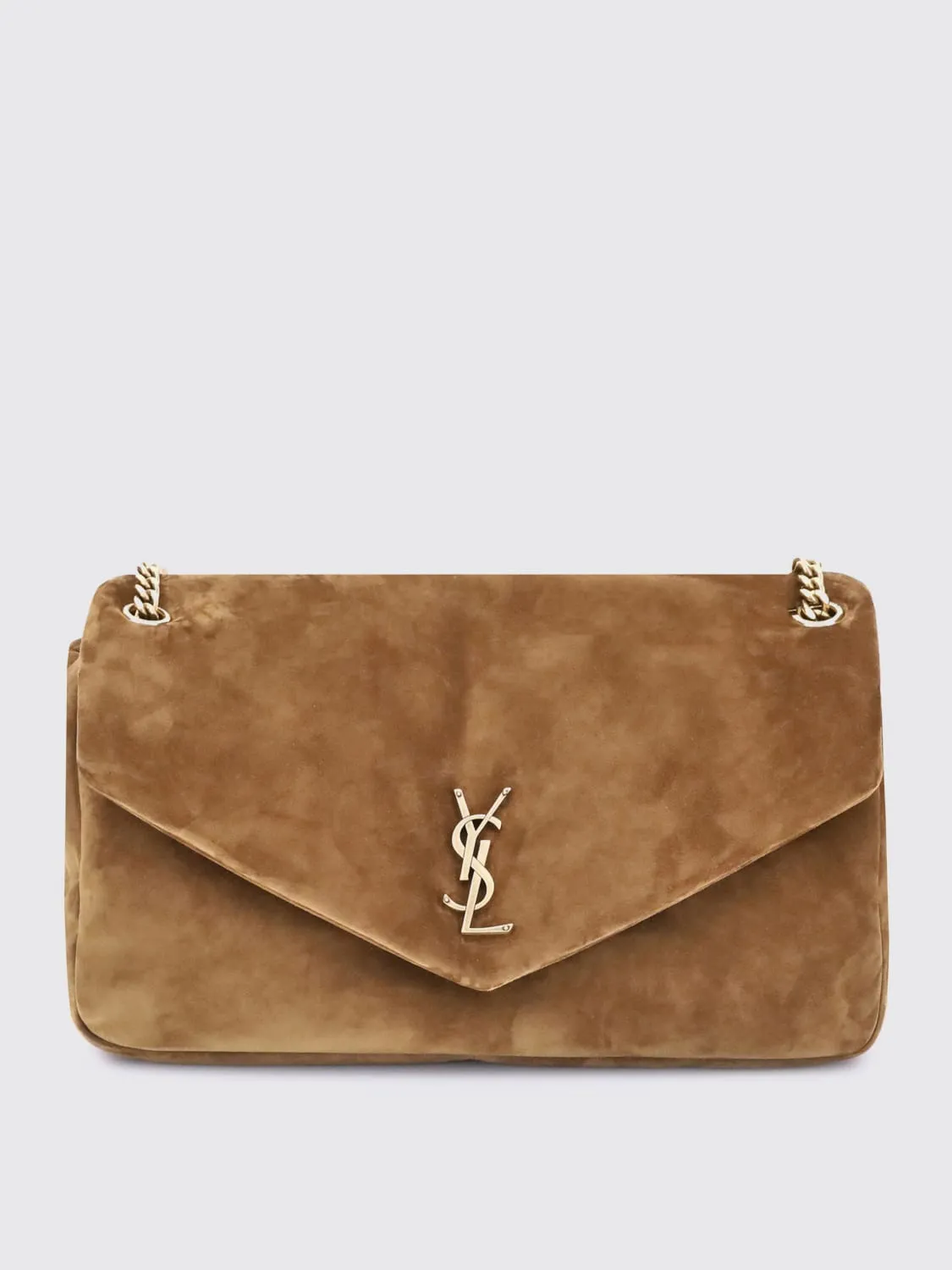 Borsa Calypso Saint Laurent in camoscio