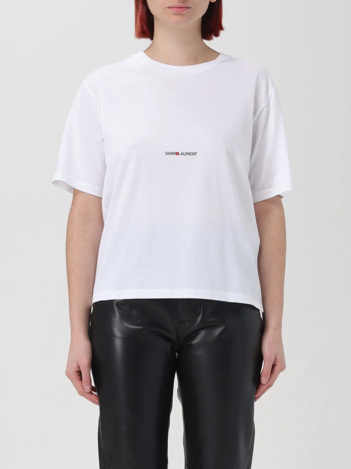 T-shirt Saint Laurent in cotone con logo