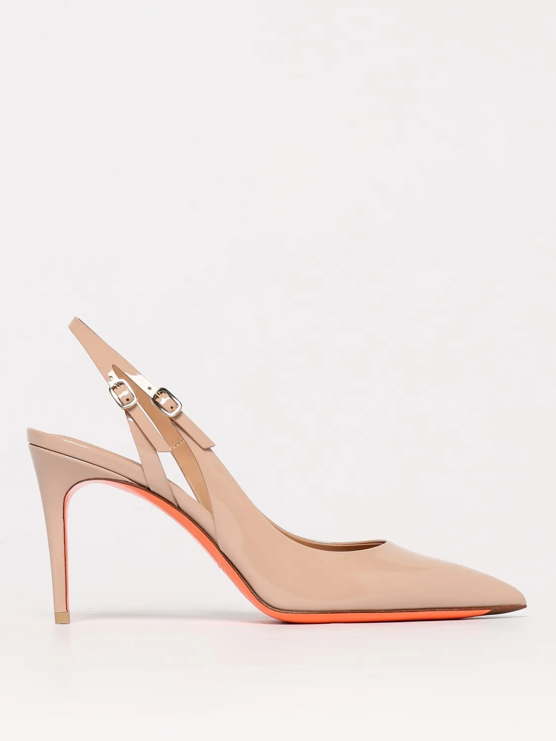 Slingback Audrey Santoni in vernice