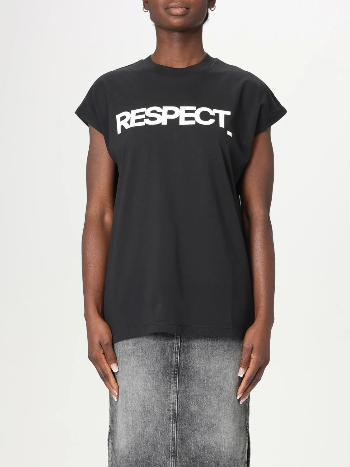 T-shirt in cotone con stampa Respect Save The Duck