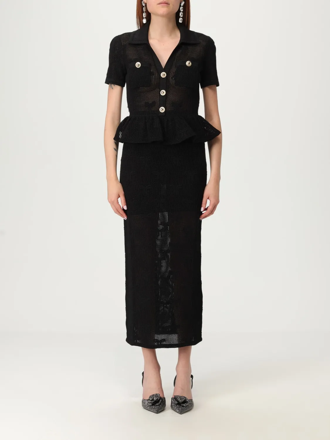 Abito Self-Portrait in misto cotone