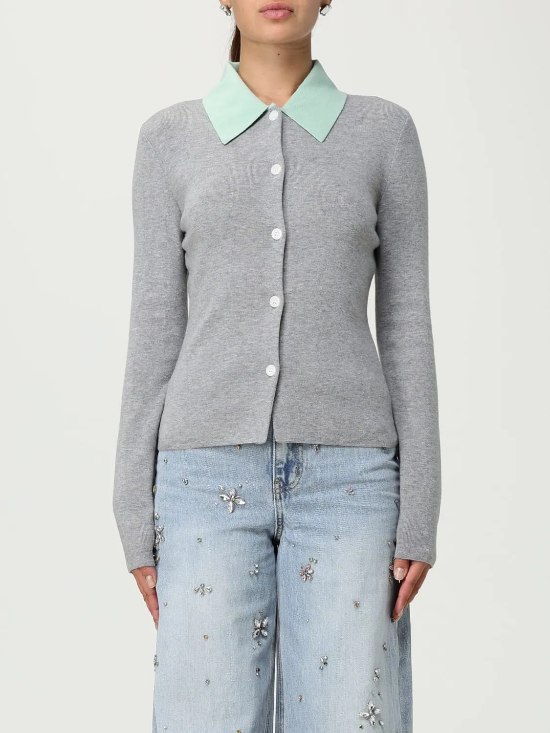 Cardigan Self-Portrait in lana