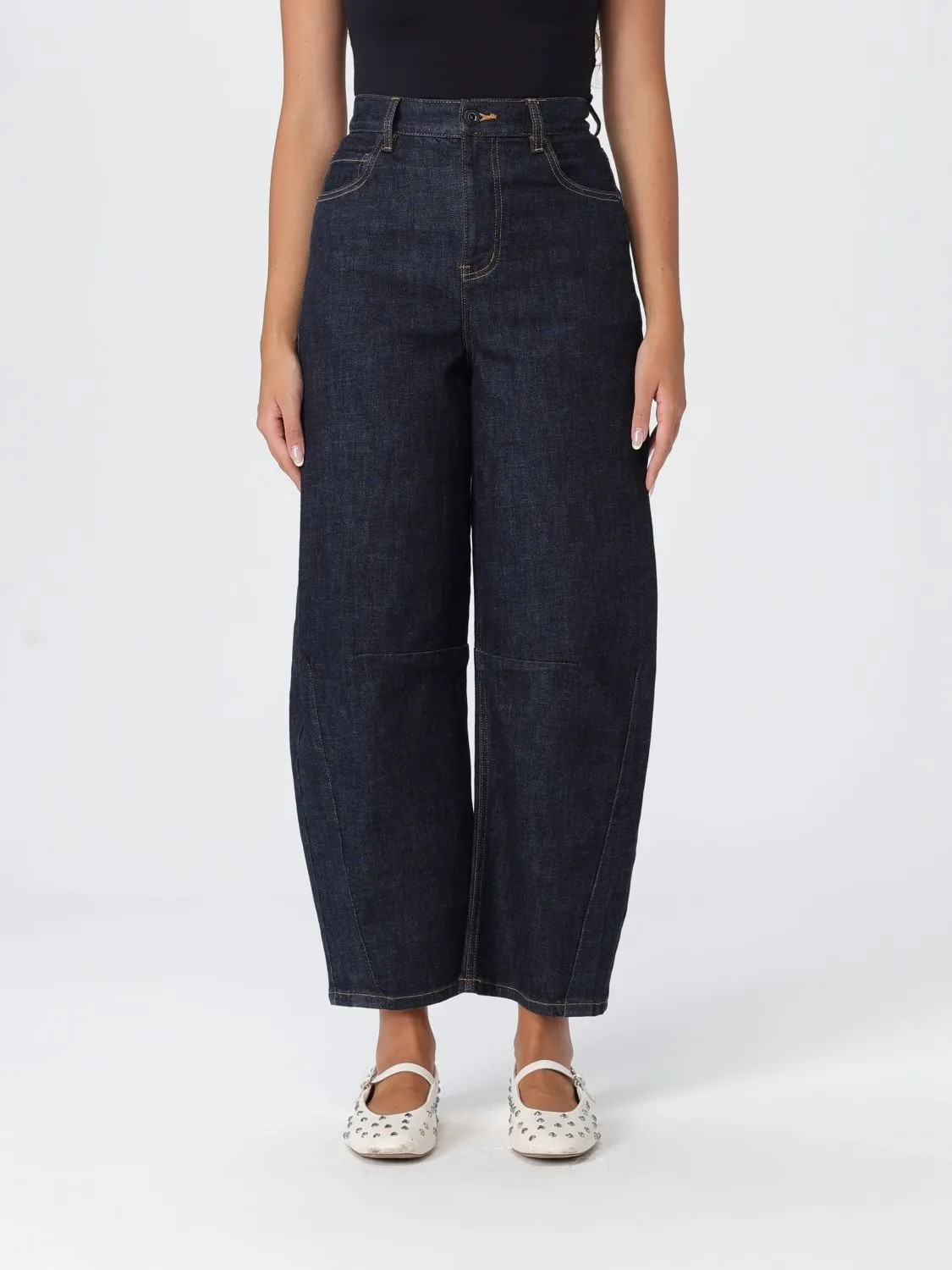 Jeans baggy Self-Portrait in denim