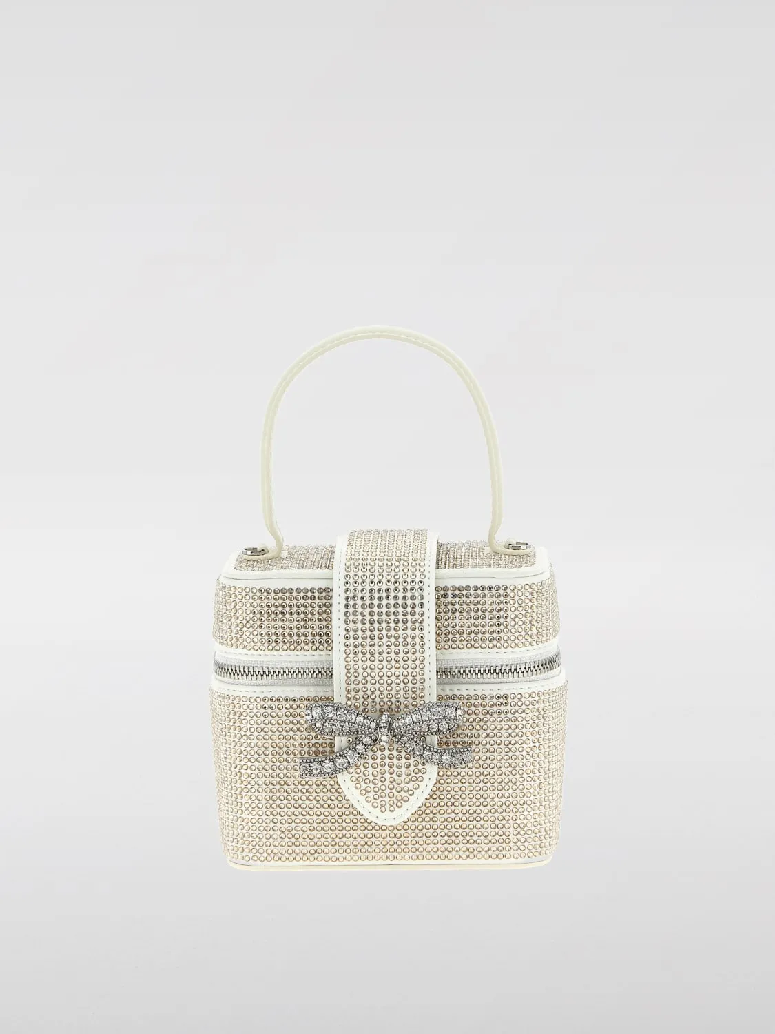 Borsa Self-Portrait in pelle sintetica con strass all over