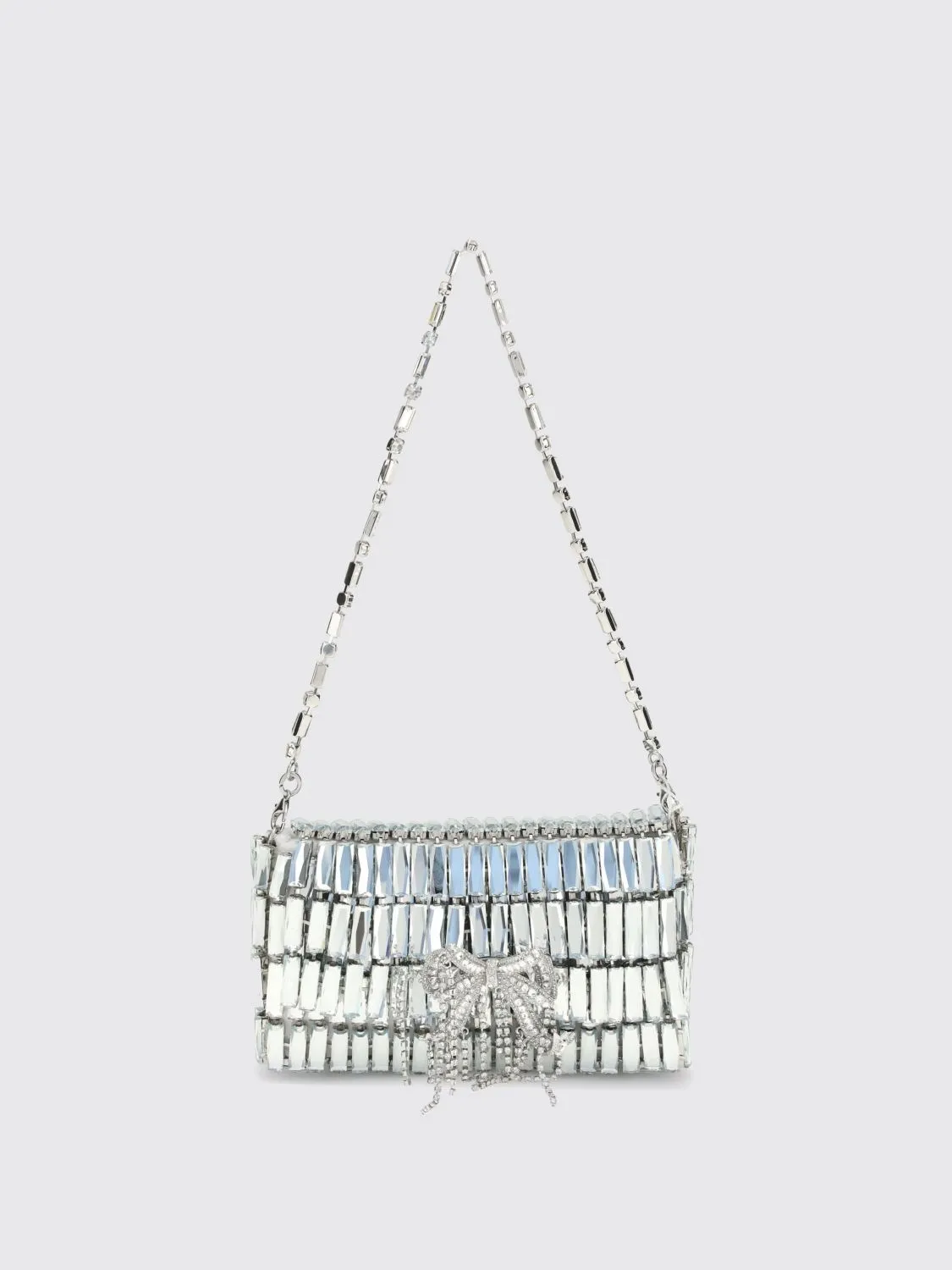 Borsa a spalla con cristalli Self-Portrait