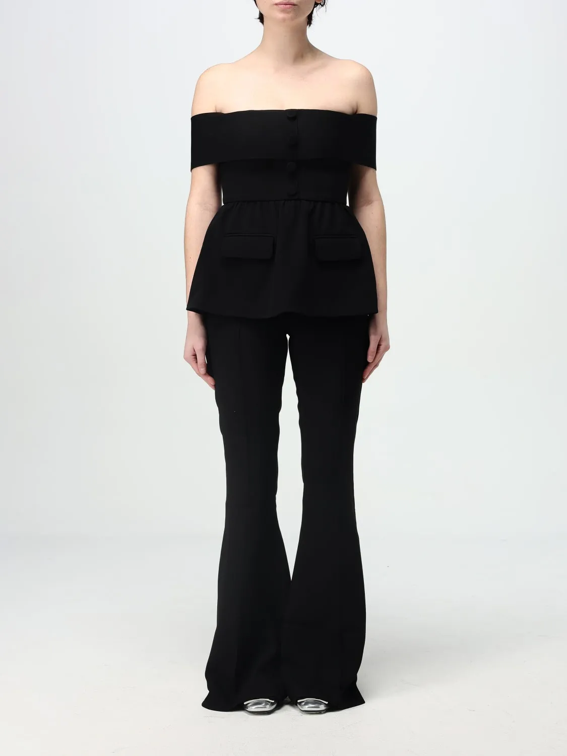 Tuta lunga Self-Portrait in acetato