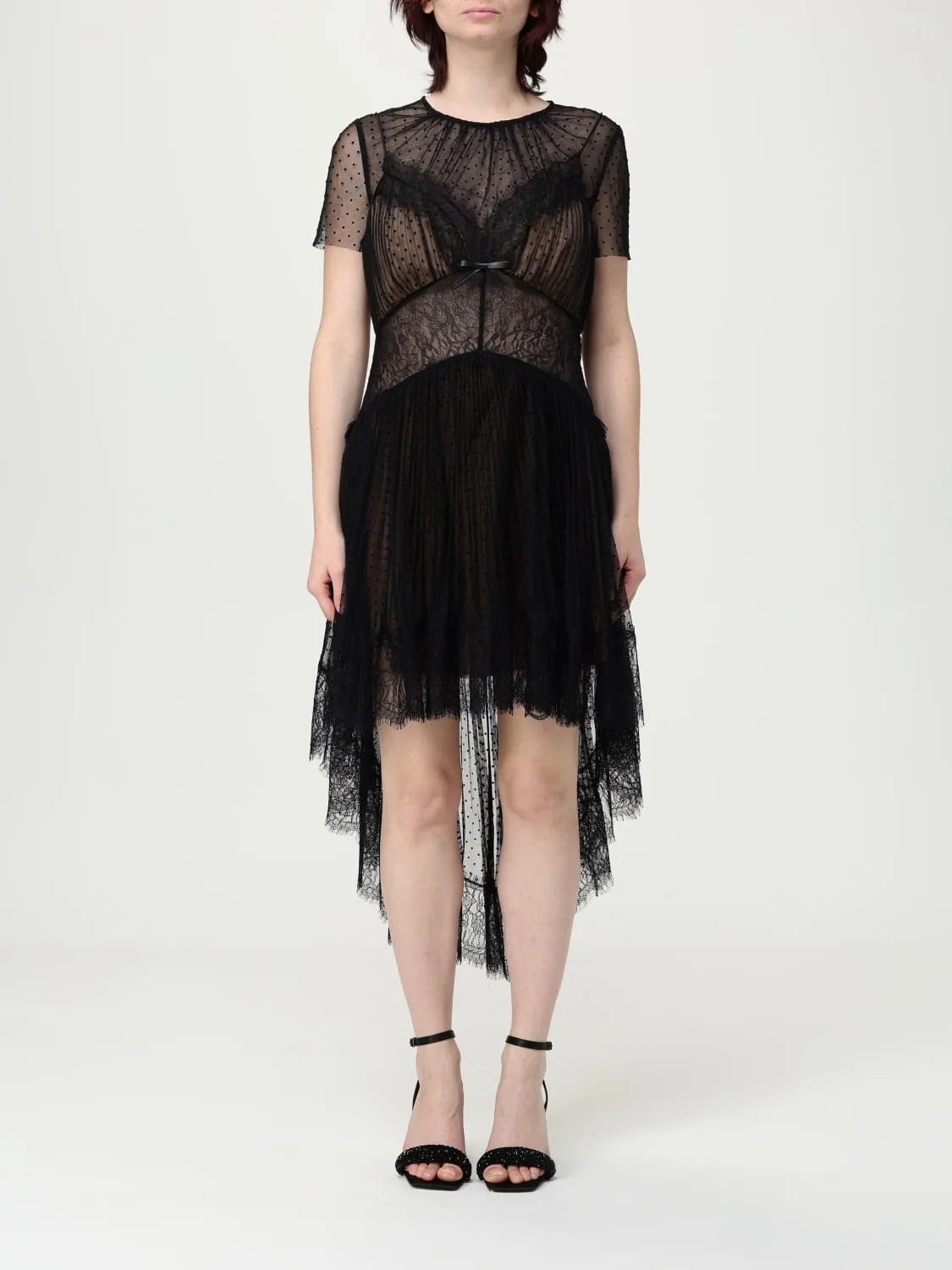 Abito Self-Portrait in tulle e pizzo