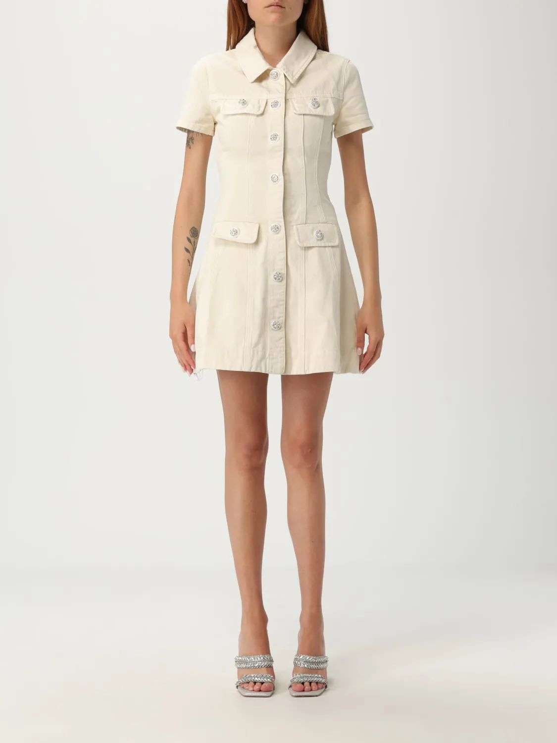 Abito chemisier Self-Portrait in denim