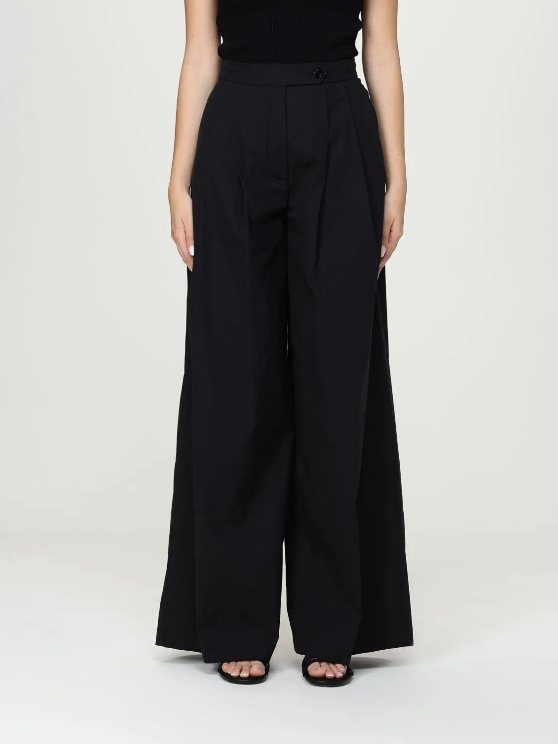 Pantalone Semicouture in popeline di cotone