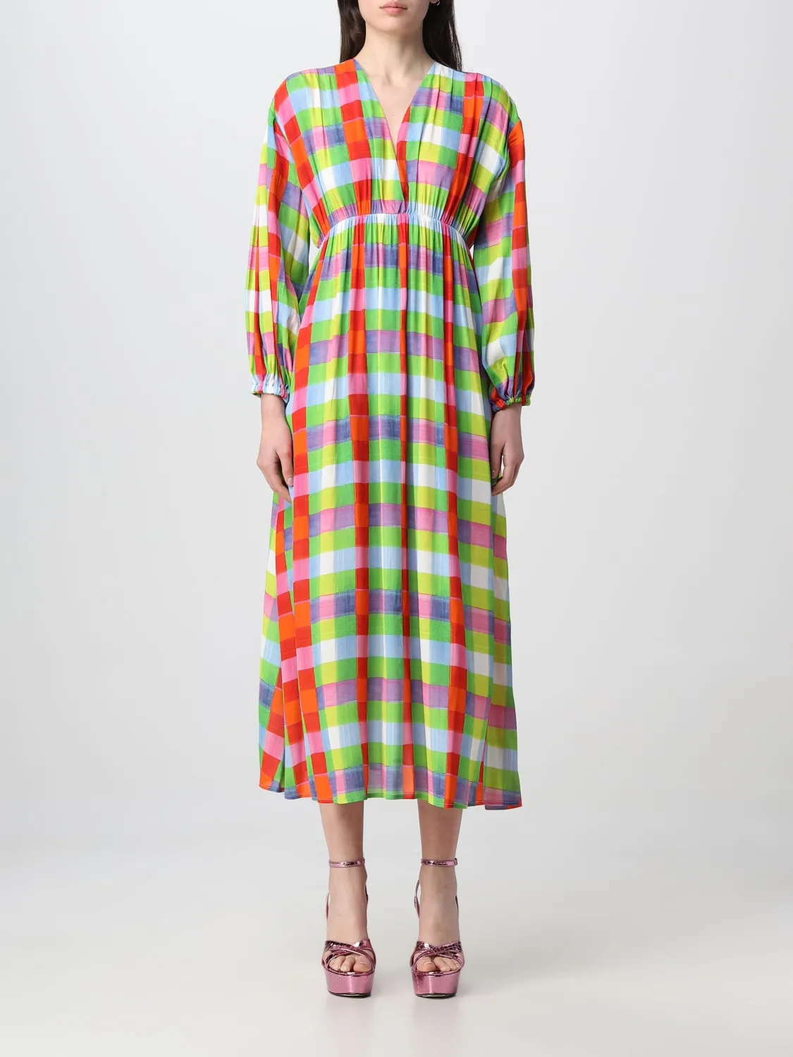 Abito Semicouture in tessuto stampato