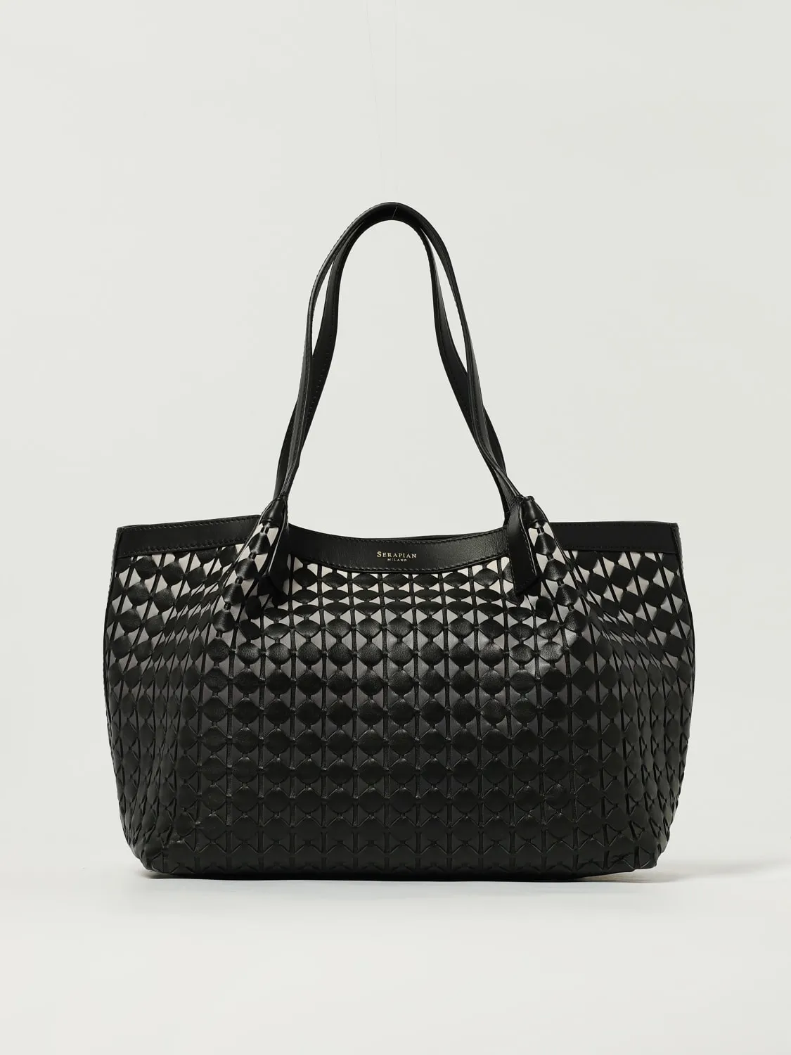 Borsa Small Secret Serapian in pelle intrecciata