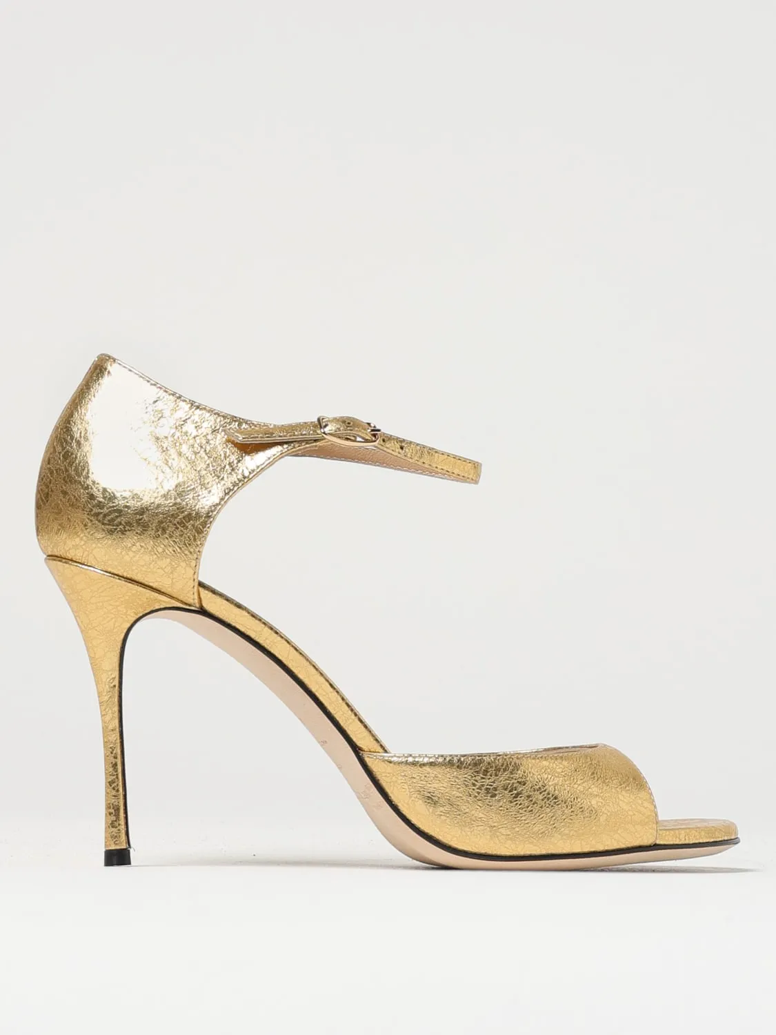 Sandalo Godiva Sergio Rossi in pelle laminata