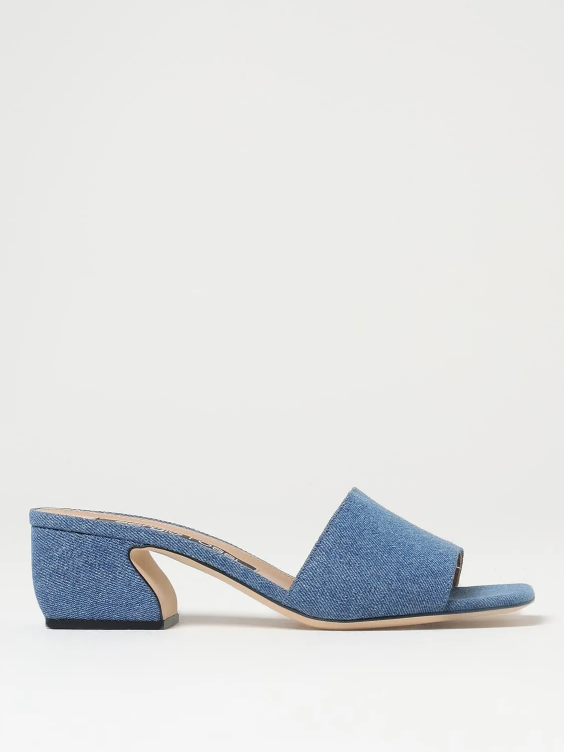 Mules Sergio Rossi in denim di cotone