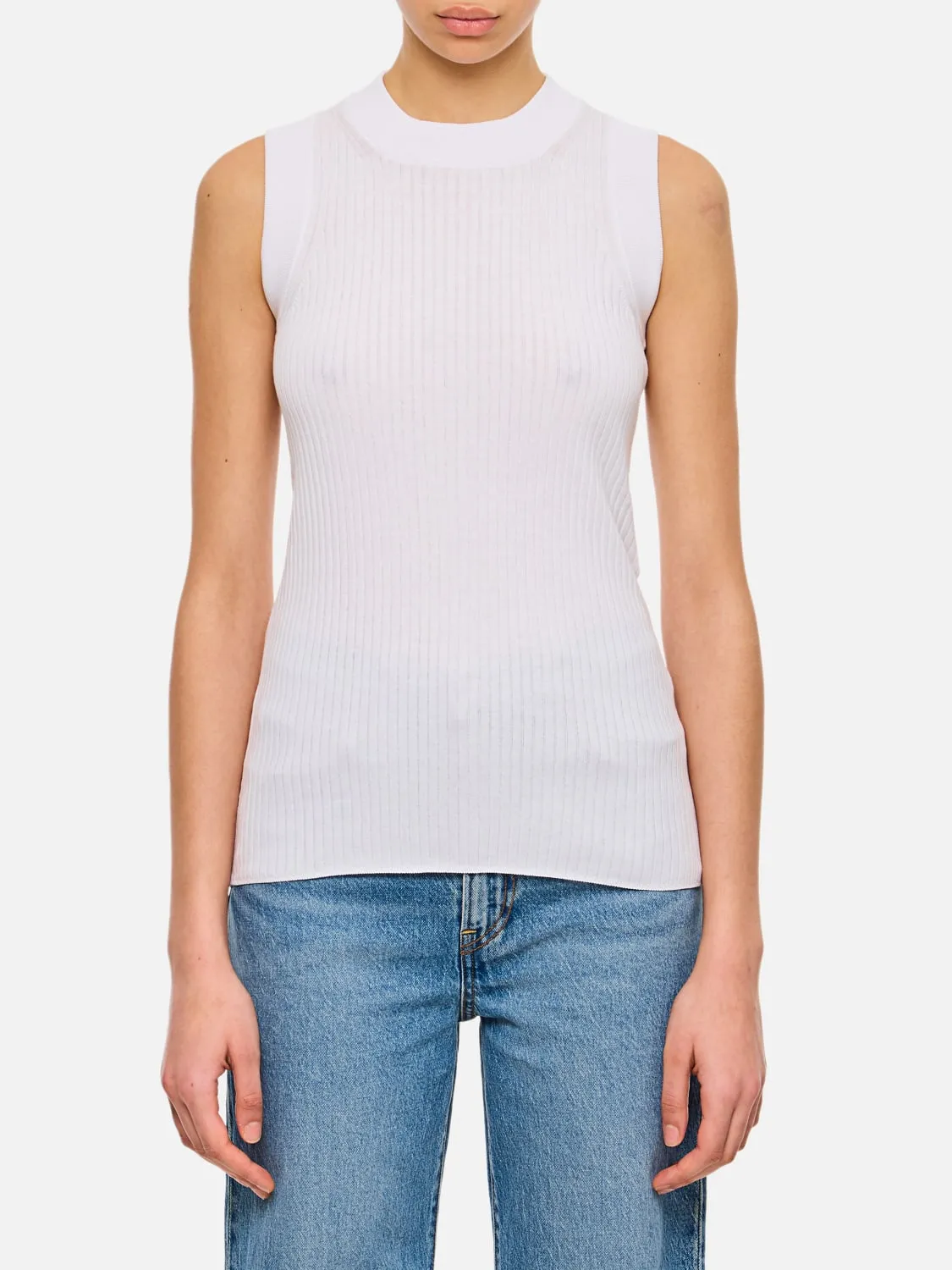 Top dolcevita Sportmax in maglia di cotone