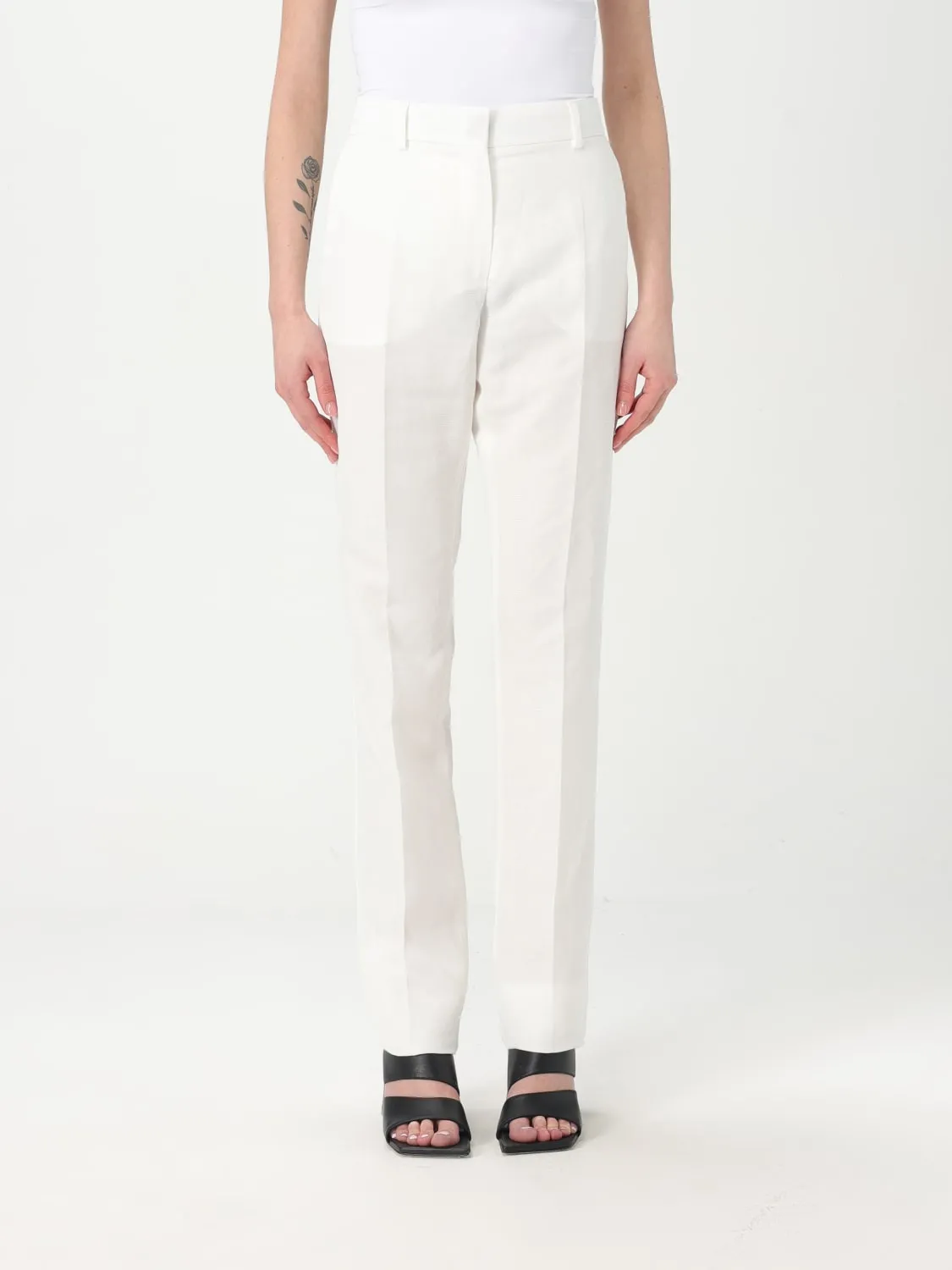 Pantalone classico Sportmax in misto lino