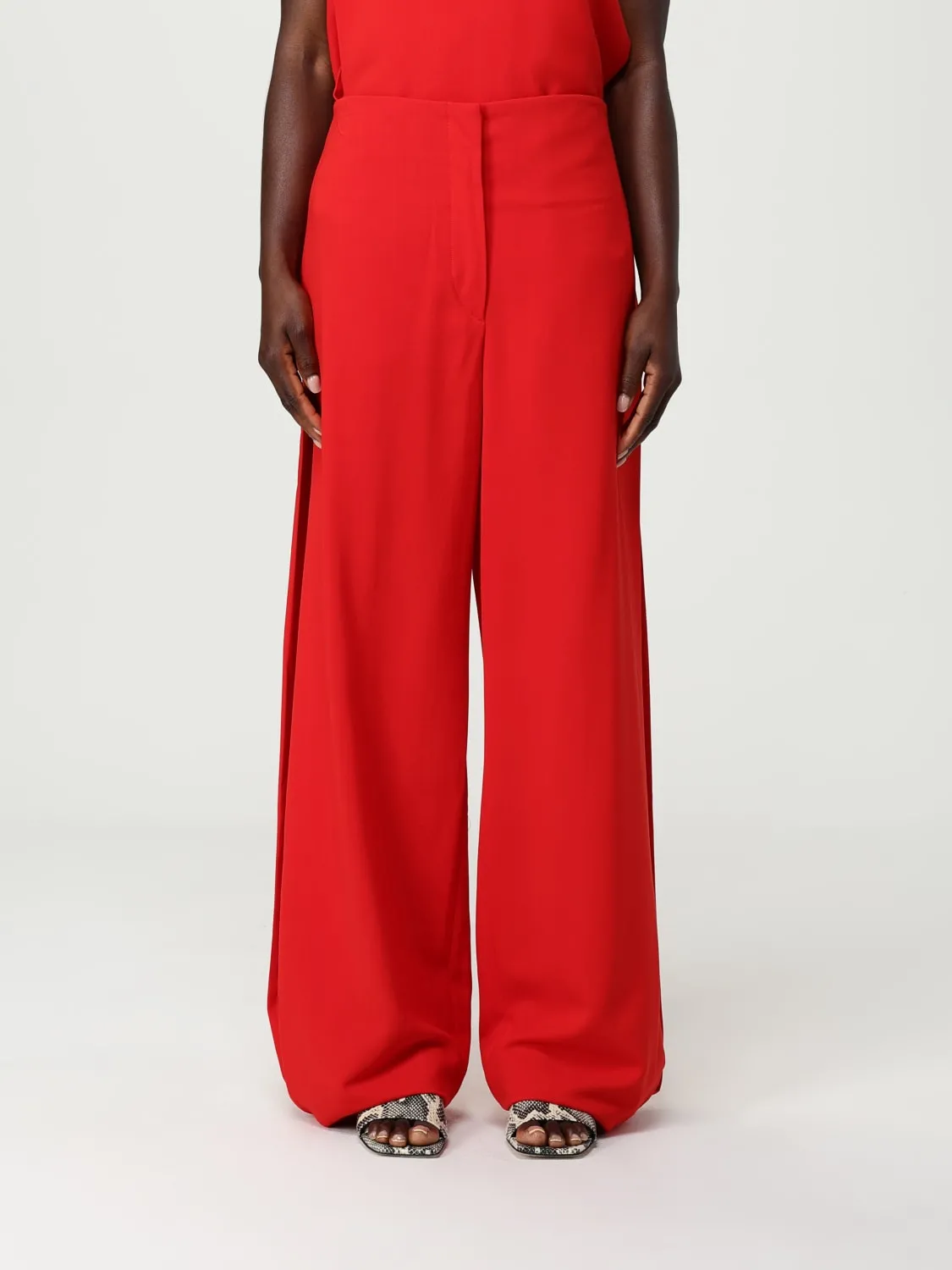 Pantalone a zampa Sportmax in viscosa stretch