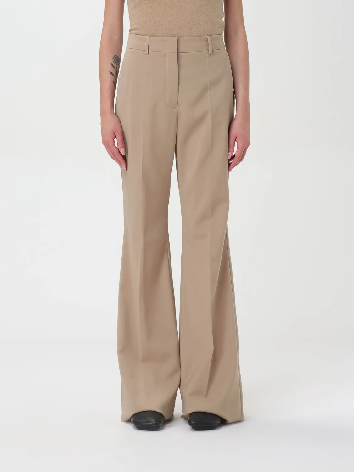 Pantalone flare in lana stretch Sportmax