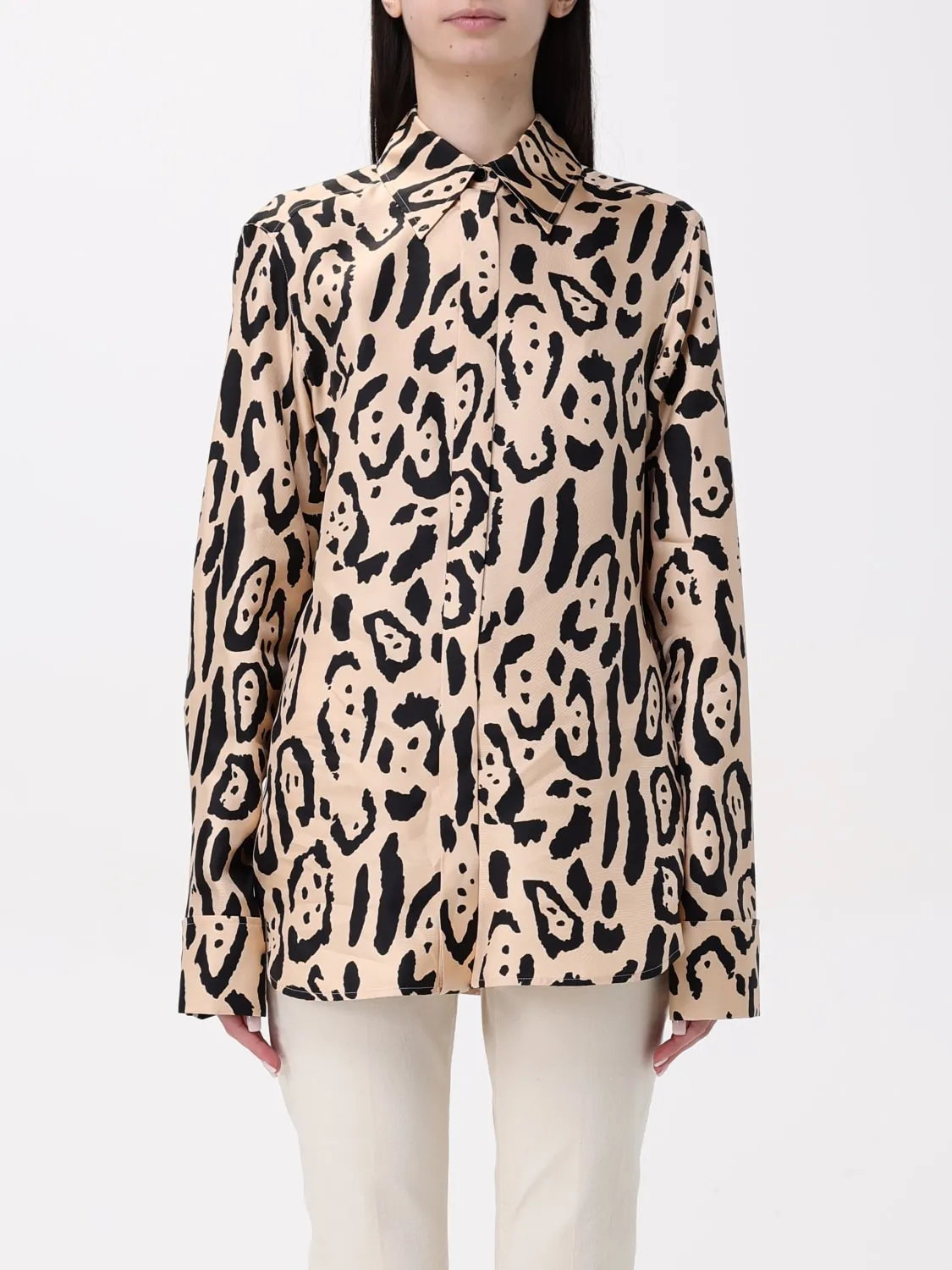 Camicia Sportmax in seta animalier