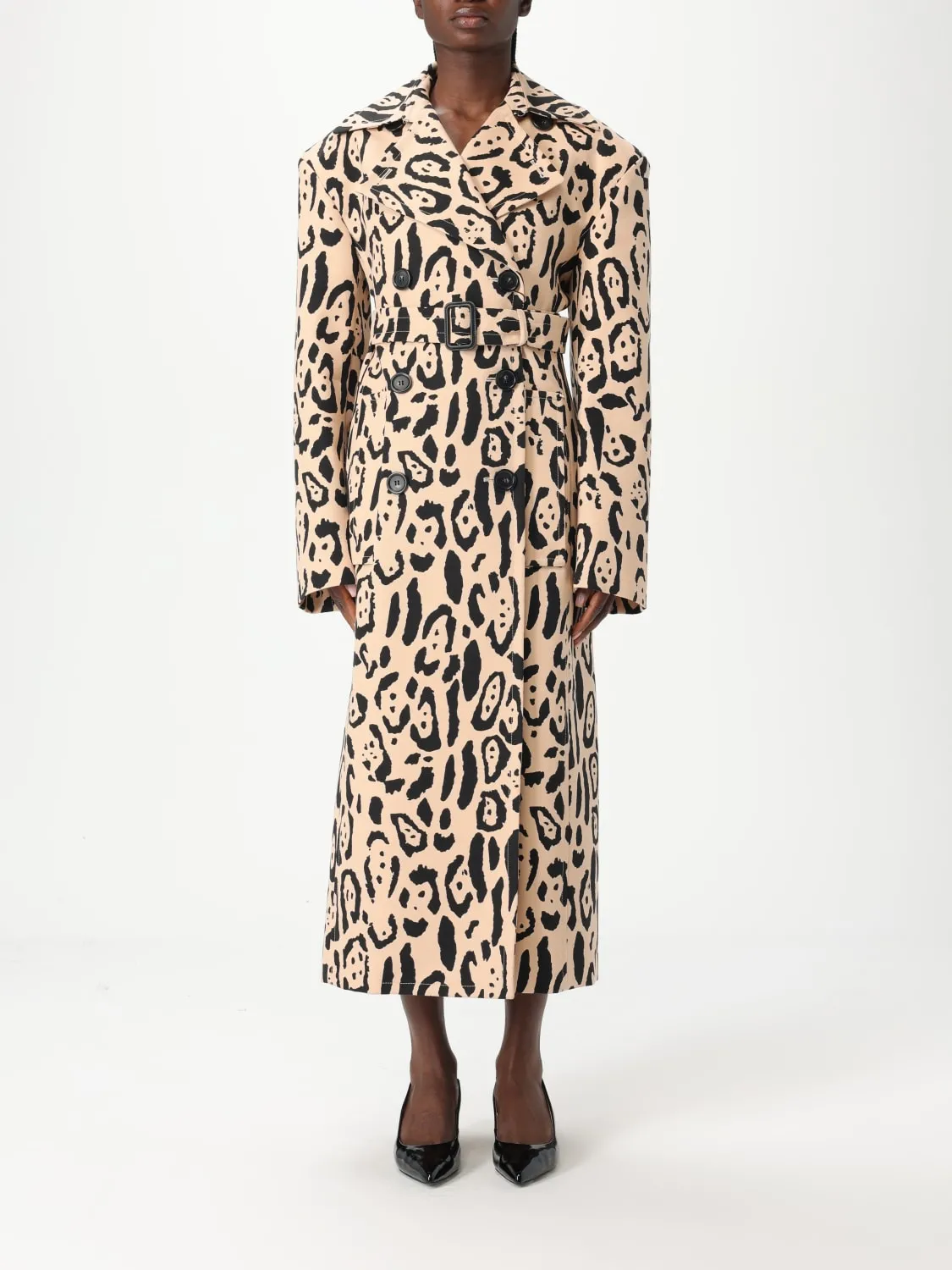 Trench animalier grembo Sportmax in cotone