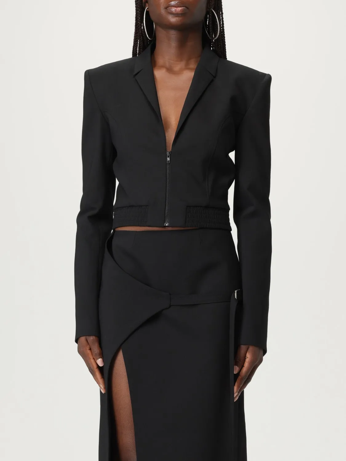 Blazer crop in misto lana Ssheena