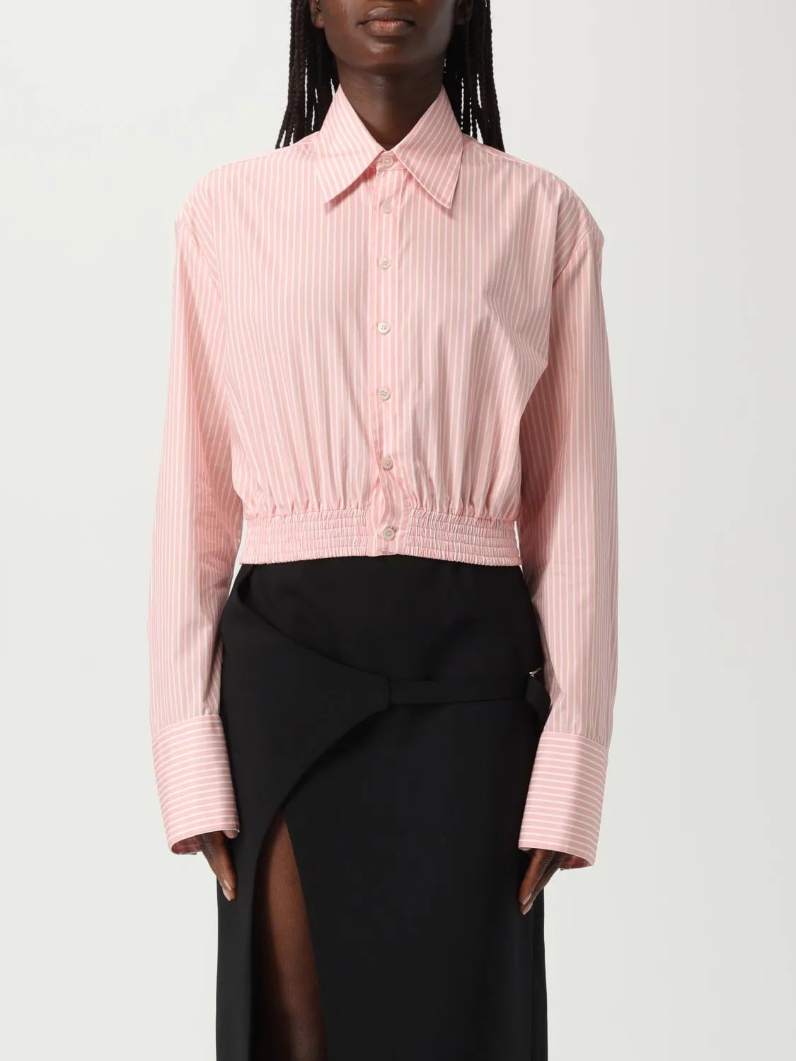 Camicia in cotone gessata Ssheena