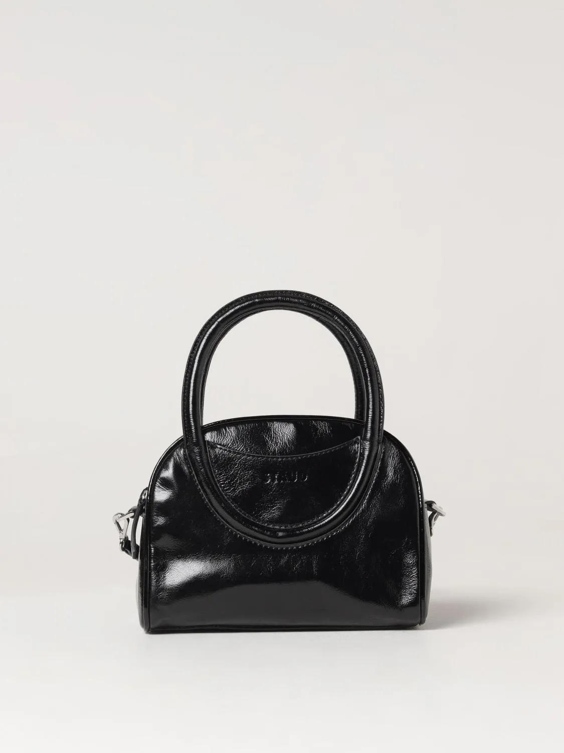 Borsa Maude Staud in pelle verniciata