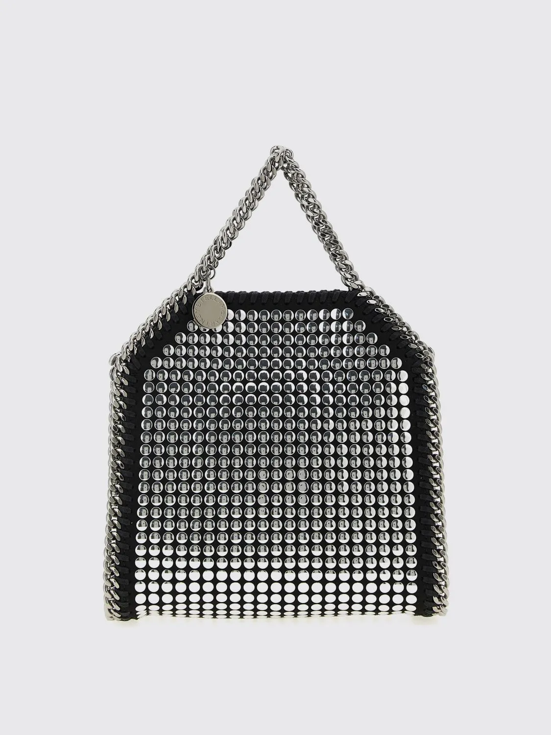 Borsa Falabella Micro Stella McCartney in camoscio sintetico con borchie